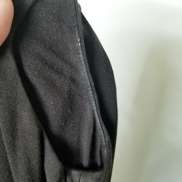 EILEEN FISHER Black Faux Wrap Tank Midi Dress Size Medium - Picture 10 of 13